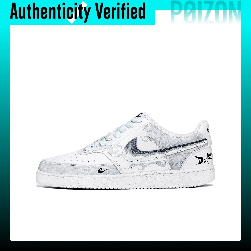 Nike Court Vision 1 Dreamlike Stunning Low top Skateboard Shoes Unisex Gray DH2871-010