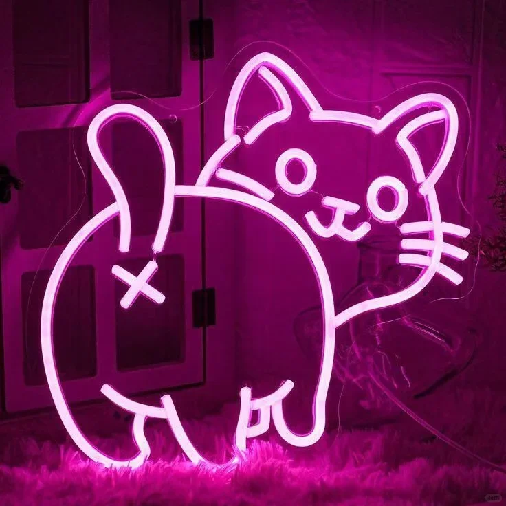 Vendita calda personalizzata a forma di animale di coniglio LED insegna al neon luce decorazione per interni/esterni per bar negozi uffici matrimoni ospedali