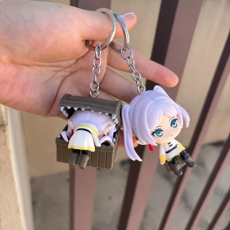Frieren: além do fim da jornada periféricos de anime japonês figuras de ação em pvc chaveiro ornamentos de mesa colecionáveis presentes brinquedo de menina