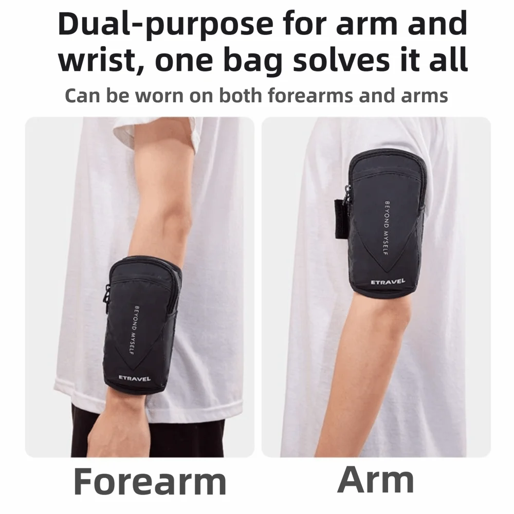 Fitness Gear Waterproof Phone Armband Universal Night Running Running Armband Reflective Arm Wrist Pouch Jogging