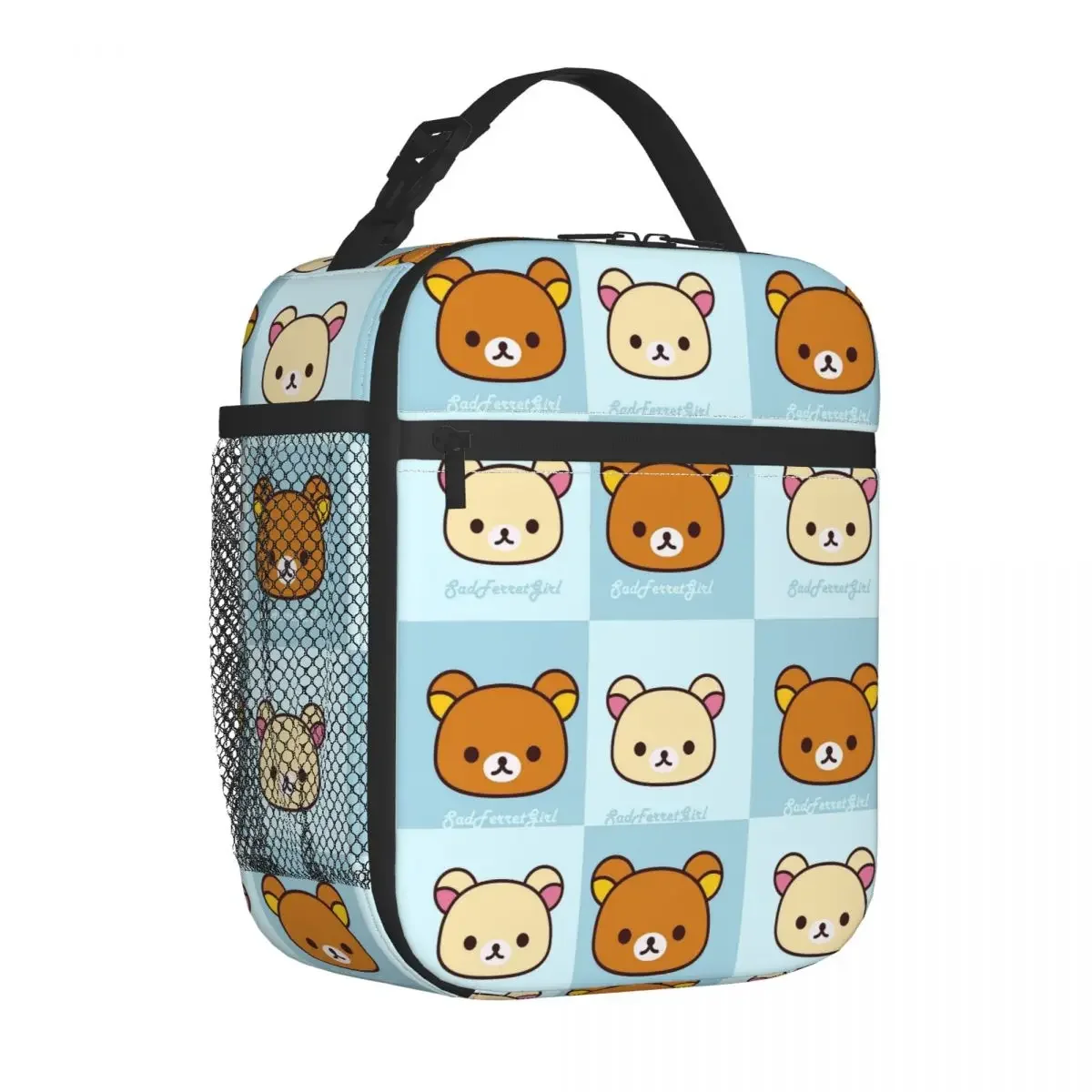 

Rilakkuma Insulated Lunch Bag Cooler Bag Meal Container Korilakkuma Portable Tote Lunch Box Girl Boy Work Picnic