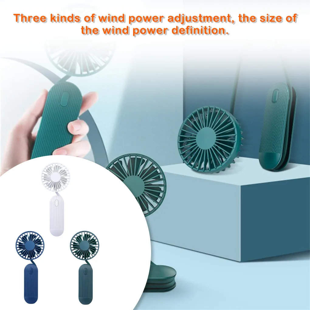Portable Neck Hanging Fan Adjustable Strong Powerful Air Cooling Fans Mute Removable Cool School Office Outdoor