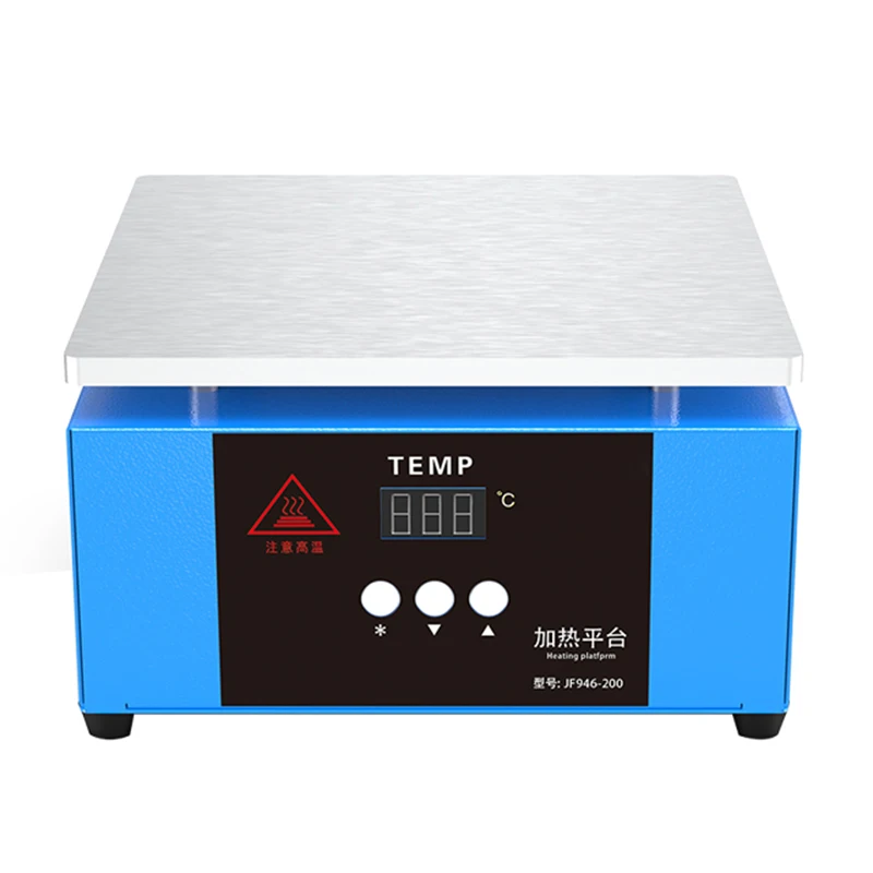 Imagem -06 - Termostato de Mesa de Aquecimento Exibição Digital Única Cabeça de Plataforma de Aquecimento Modelos de Placa de Pré-aquecimento de Alumínio Máquina de Filme Quente