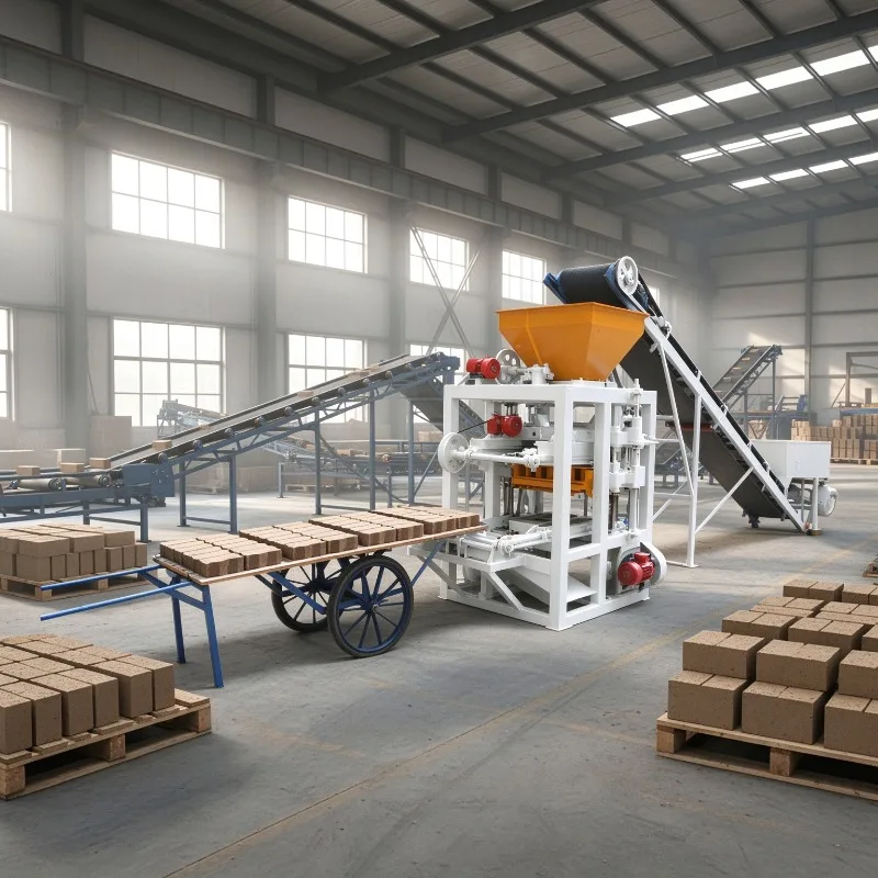 Small Scale Brick Making Machine Portable Diesel Concrete Block Maker 360pcs/h Capacity Hollow Brick Machine