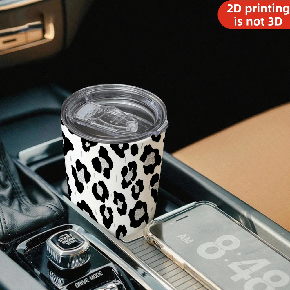 20oz Black Silver Glitter Leop - Tumbler 20Oz White review and price