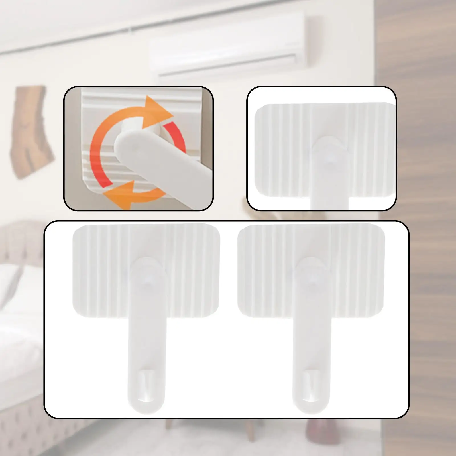 2 Pieces Air Conditioning Guide Plates Easy to Use Convenient Adjustable Air