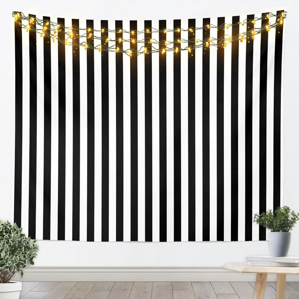Black and White Spiral Tapestry Wall Hanging,Black White Relief Tunnel Optical Illusion Tapestry for Dorm Room Office Decorative