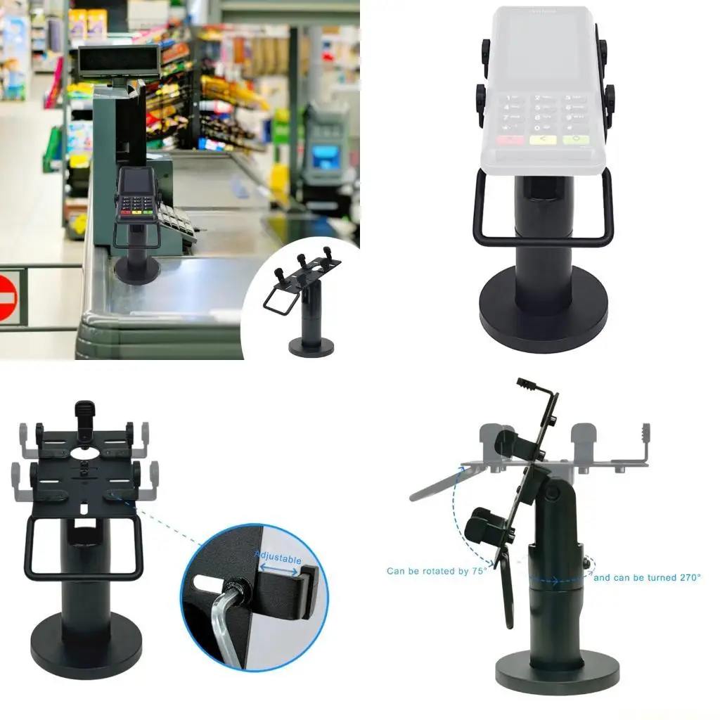 

E56B Эргономичная подставка для стойки для кассового аппарата с зажимом для POS-терминала