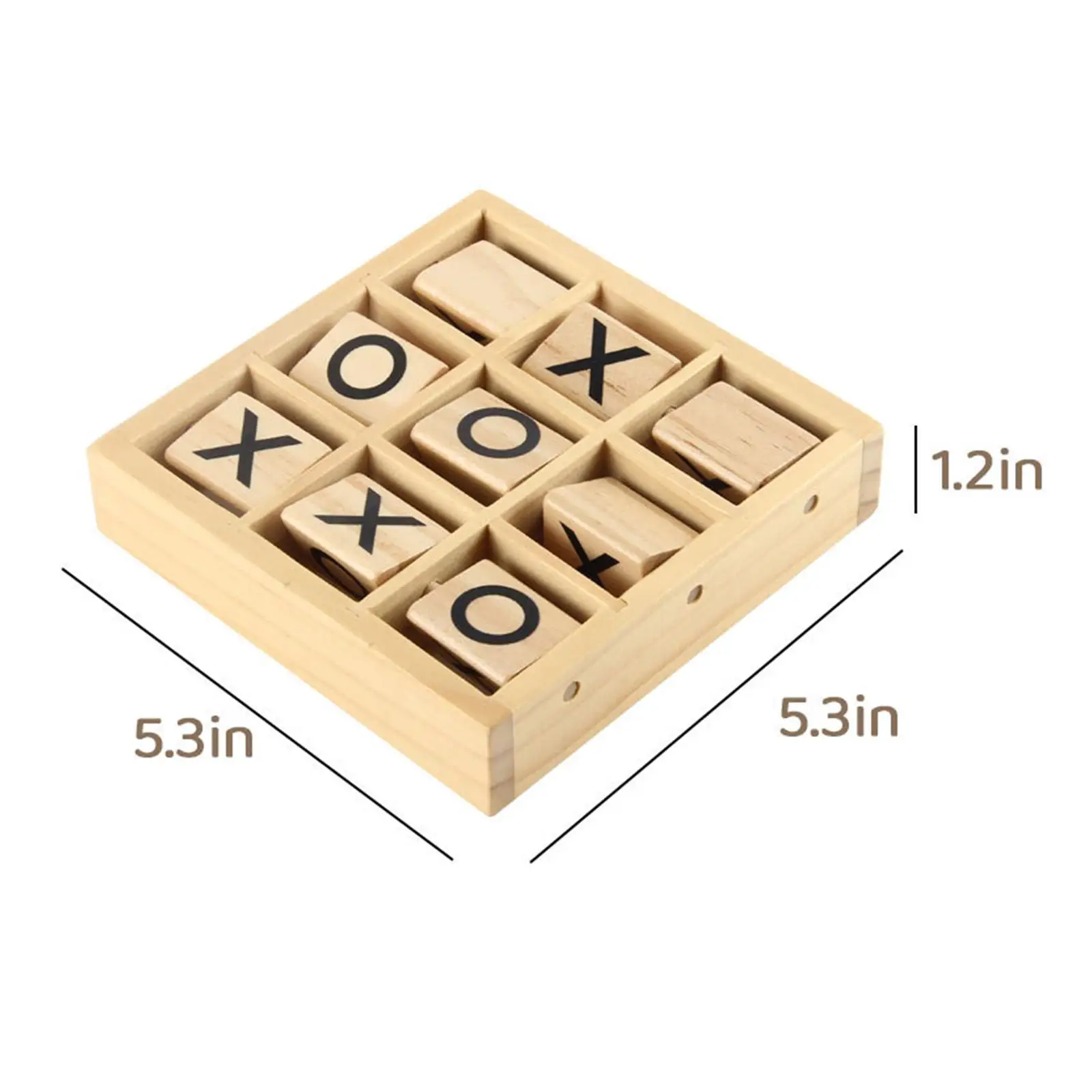 Tic TAC Toe Board Game Strategy Board Games Parent Child Interaction Game for Indoor Outdoor Adults Children Coffee Table Decor