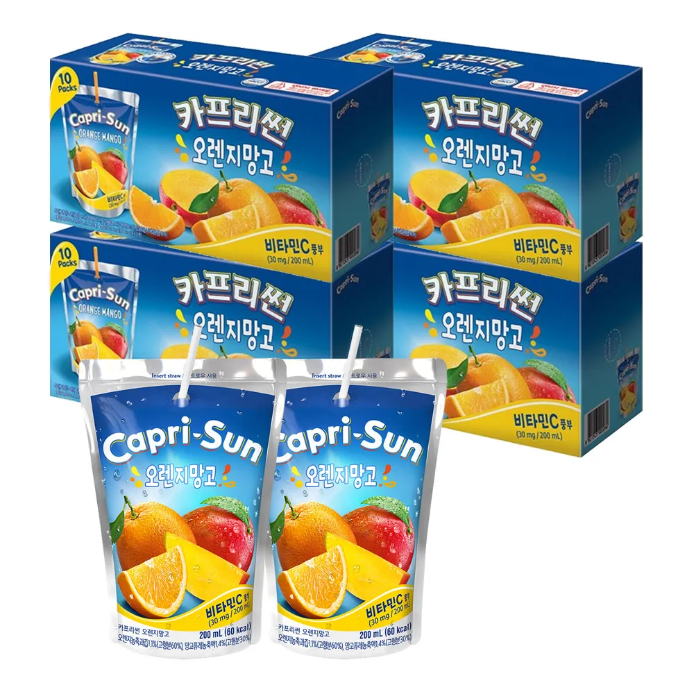 Nongshim Capri Sun Orange Mango 200ml X 40 Pack