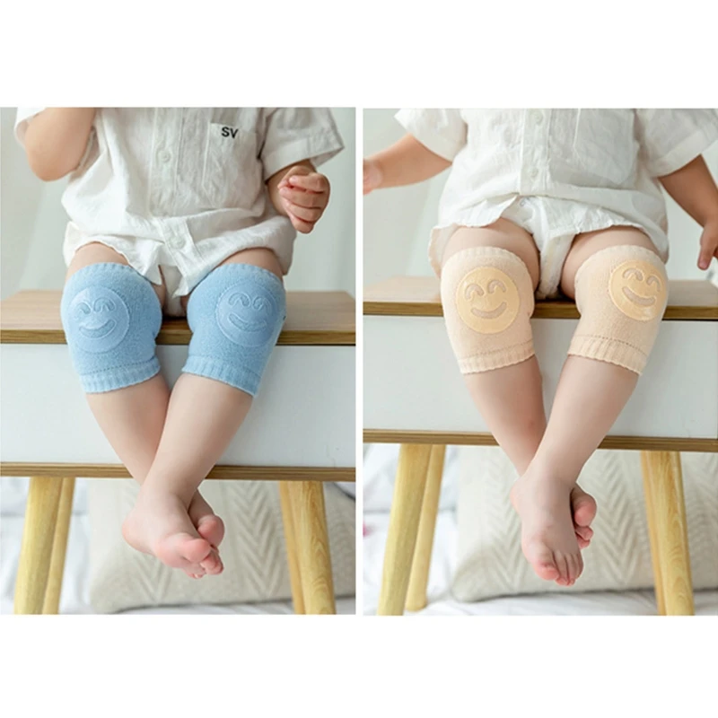 77HD 1 пара детских противоскользящих наколенников для ползания, безопасная подушка для локтей для младенцев, грелки для ног для
