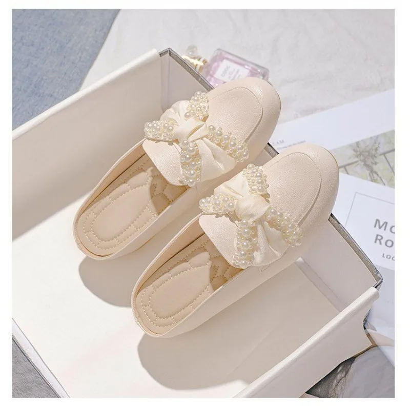 Women Slippers 2024 Summer Mules Pumps Wedges Sandals Slingback Flip Flops Trend Chaussure Femme