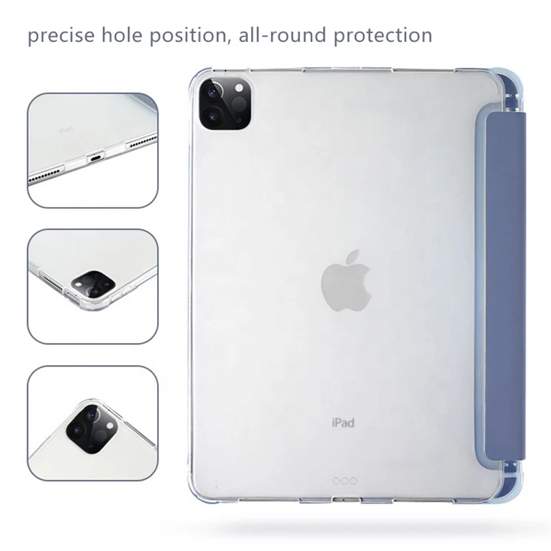 TPU Soft Case for iPad 10th Generation Pro 12.9 Cover Mini 6 Cases with Pencil Holder Smart Pro 11 Accessories