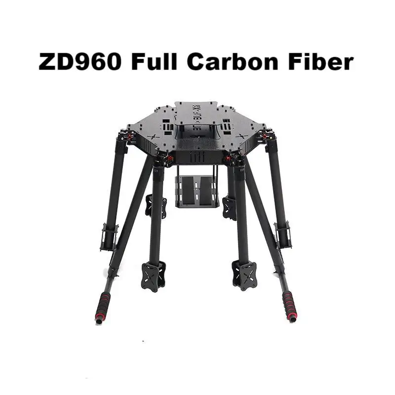 ZD850 ZD960 cadre hexa-rotor F960 entièrement en Fiber de carbone bras pliable Kit de cadre hexacoptère avec train d'atterrissage pour vol FPV PIXHAWK