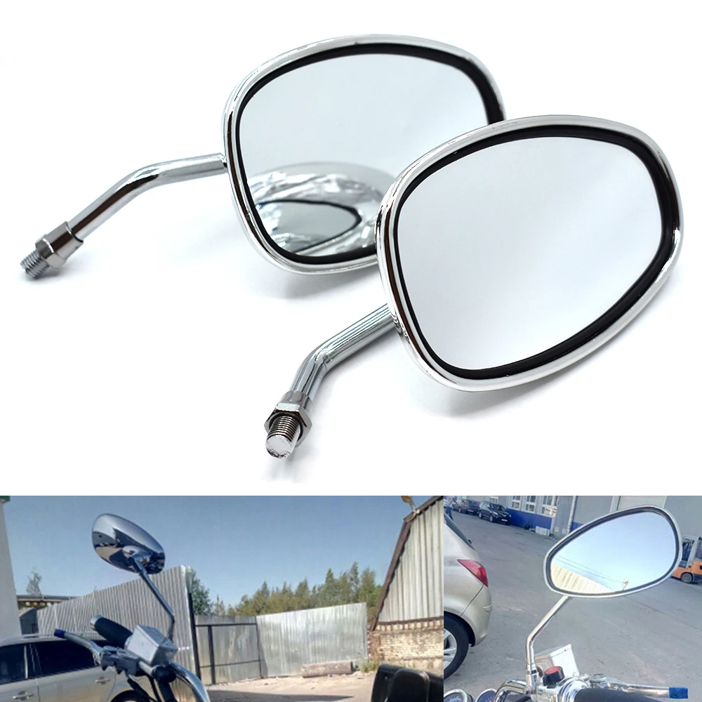 Universal Motorcycle 10mm Oval Rear View Mirrors For Suzuki GW250F GSR750 SFV650 GSX-S750 GSX-S750Z GSX-S1000F GSX-S1000 GSX1400