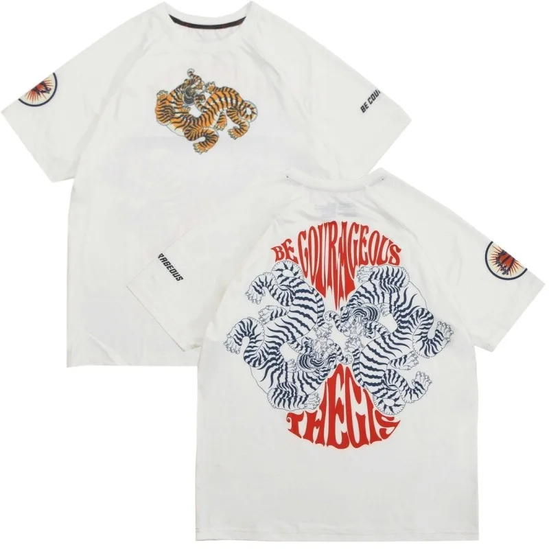 2026 New American Retro Tiger-Stripe Combat Shirt – Stylish Colorway Unisex Quick-Drying & Breathable – Sports Training T-Shirt