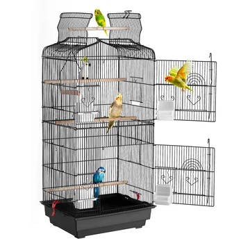 Open-Top Hanging Parrot Bird Cage 1