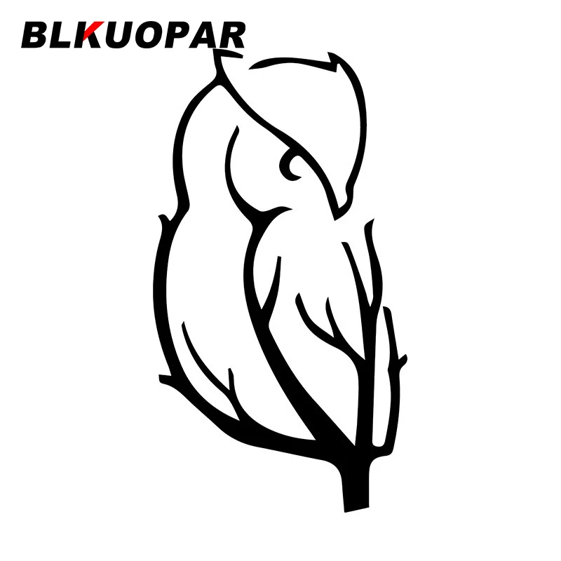 BLKUOPAR Branches Make Up Owls Car Stickers Creative Animal Decal Sunscreen DIY Die Cut Windows Surfboard Car Decoration