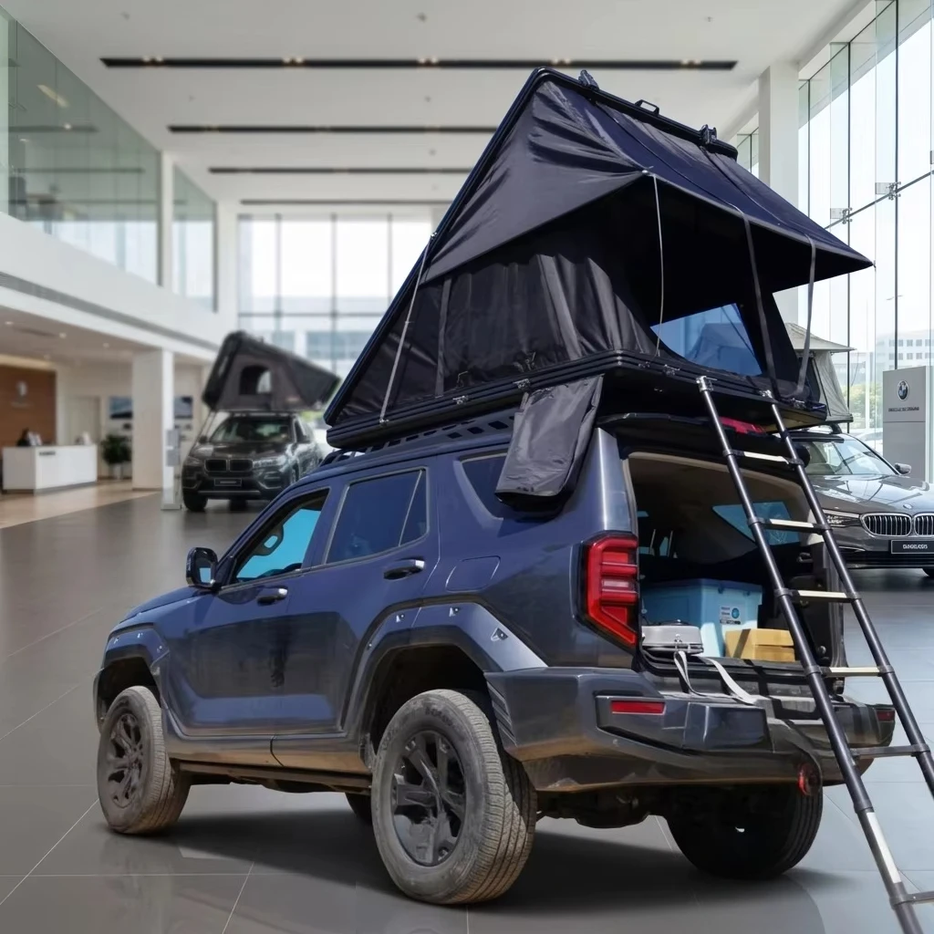 4x4 Campers Trailer Camper Pop up Glamping Car Roof Top Tent Automatic Aluminium Hard Shell Rooftop Tent view 3