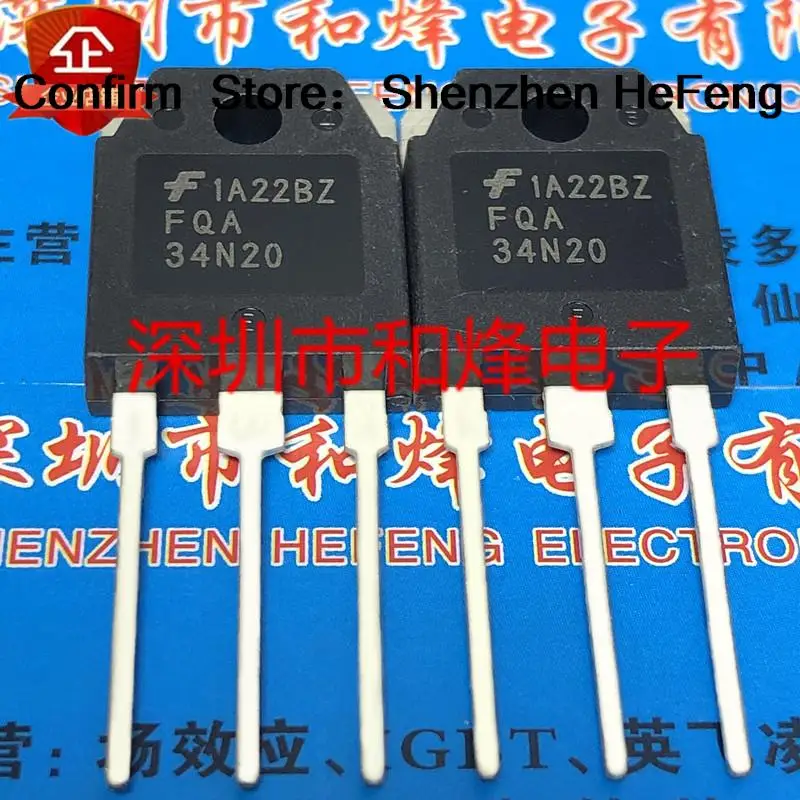 5PCS-10PCS FQA34N20  TO-3P 200V 34A    NEW AND ORIGINAL Fast Shipping Quality