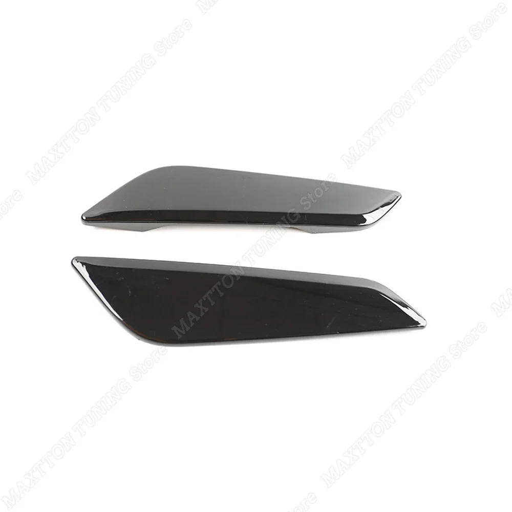 2 pcs Gloss Black ABS For BMW 5 Series G30 2018 2019-2023 Chrome Side Air Fender Vent Trim Car Accessories Gloss Black Tuning