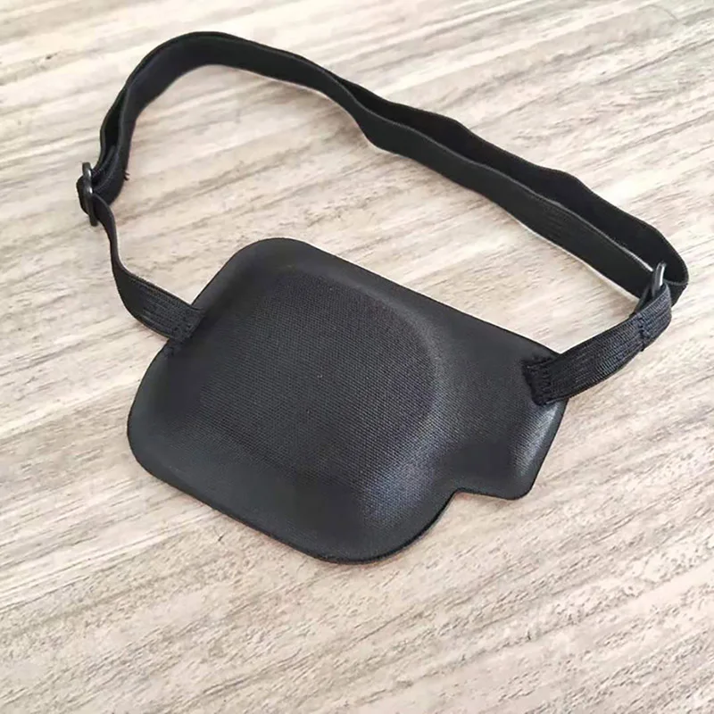 1PCS Black Single Eye Patch Adjustable 3D Foam Groove Breathable Eyeshades For Lazy Eyes Medical Use Concave Eye Patch