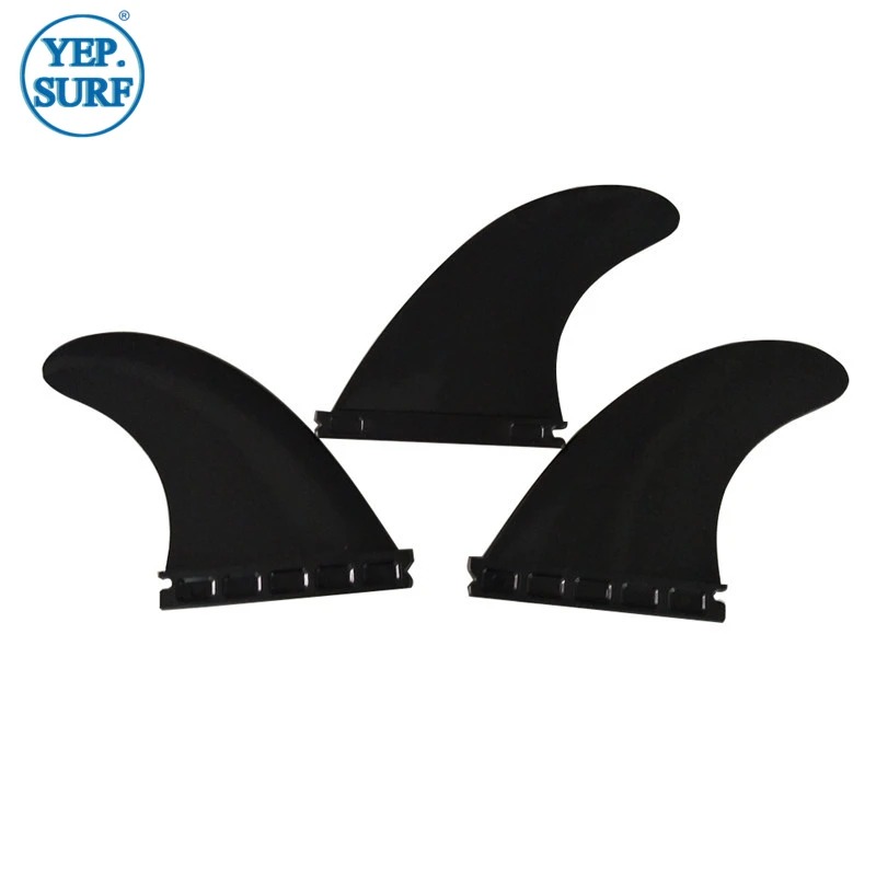 SUP Board Accessories Single Tabs Fin Size M Black/White/Natural Color Tri fin set Surfboard Fins for Surfing