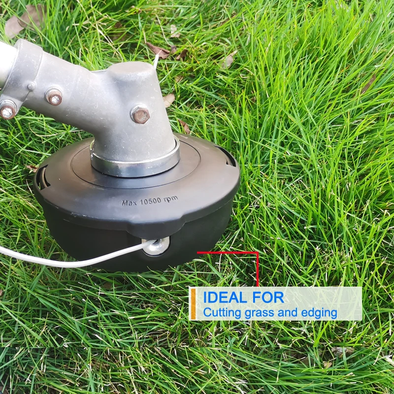 MICROGUO M12x1.75 رأس قاطع العشب مع حلقة زنبركية وحبل، ضغط خفيف لتحرير الحبل، مقاوم لدرجات الحرارة العالية، مناسب