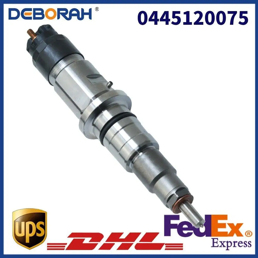 0445120075 Fuel Injector for Cummins 2855135 504128307 6L ISLE QSL New Holland T6 T7 Iveco Case IH