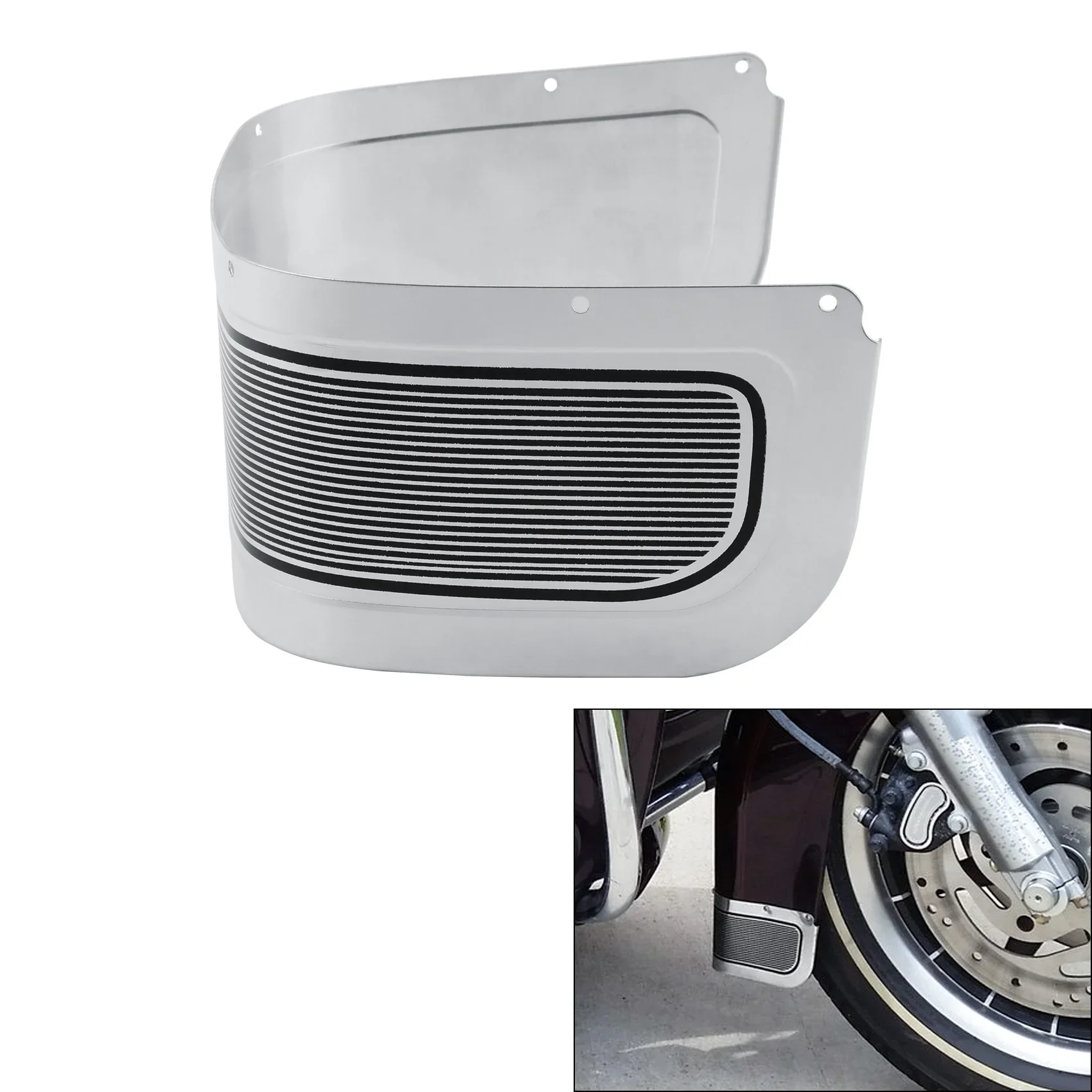 

Для Harley Touring 1980-2013 Street Glide FLHX 2006-2013 2007 Electra Glide Standard FLHT 1995-2009 1996 отделка юбки переднего крыла