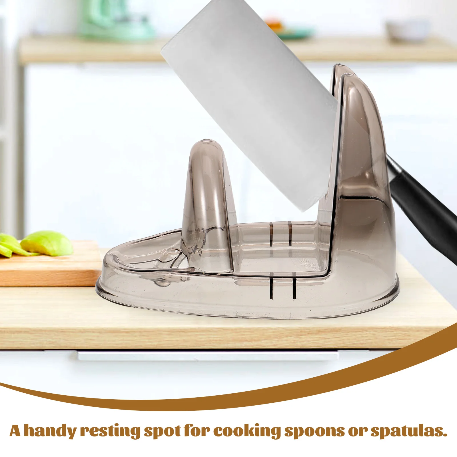 

Kitchen Storage Rack Spoon Rest for Stove Top Counter Utensil Holder Light Luxury Pot Lid Plastic