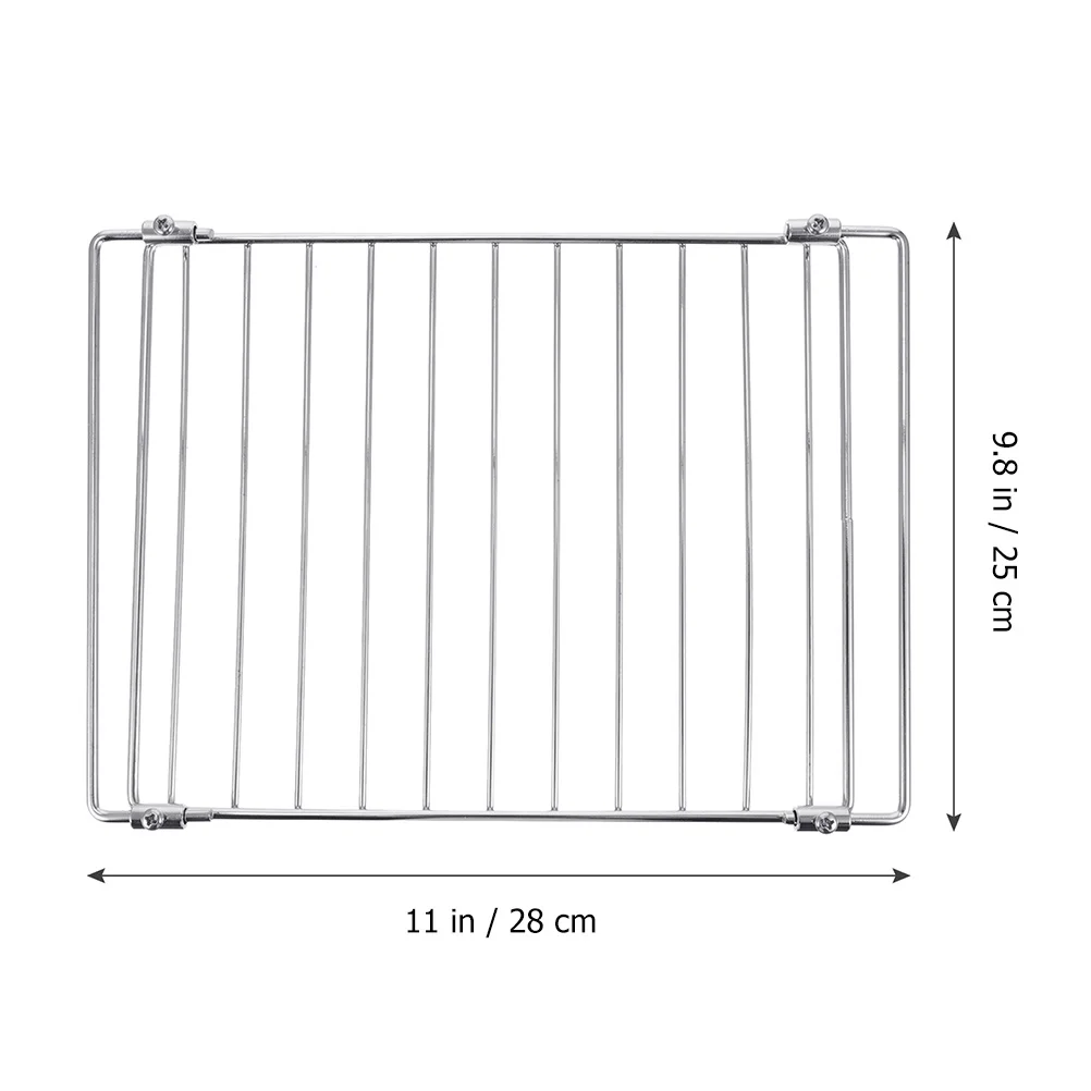 1pc Electric Oven Grill Mesh Stainless Steel Non-Stick High Temp Resistant Bbq Tool For Home Kitchen Barbecue Accessory Rack