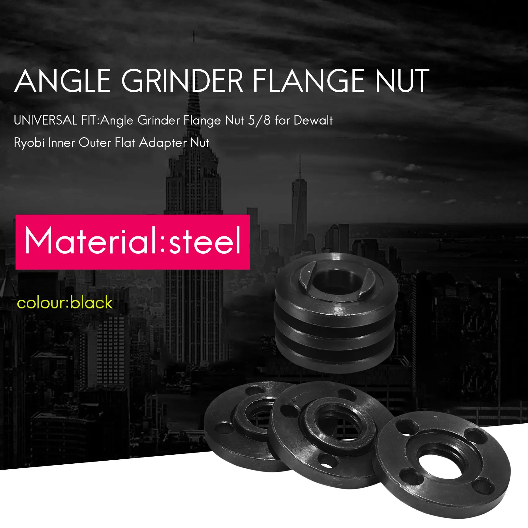 6 pak 5/8 mur flensa penggiling sudut untuk Dewalt Ryobi Makita 224399-1 193465-4 224568-4 9005BZ 9015B suku cadang