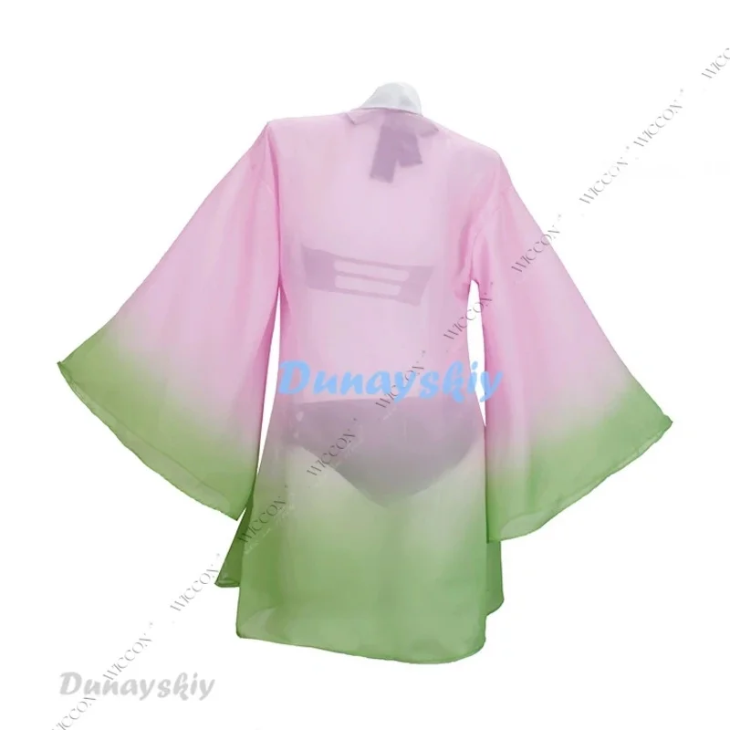 Аниме Косплей Костюм Парик Пальто Купальник Кимоно Униформа Хэллоуин Вечеринка Ролевая Игра Мицури Канродзи Женщина Adulta; 6'x,9;y'