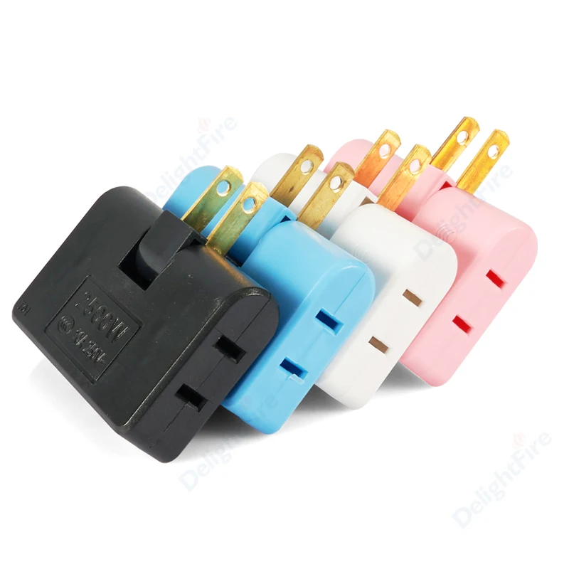 Foldable 3 in 1 US Extension Socket Canada Mexico America Plug Adapter Converter Travel Aadapter Portable Electrical AC Outlet