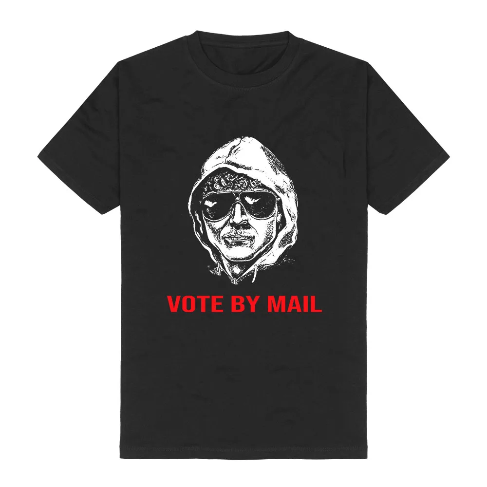 Women Men Clothing Unabomber Ted Kaczynski T-shirt Unisex Short Sleeve Crew Neck TShirt VOTE BY MAIL Letter Print Tees Cotton