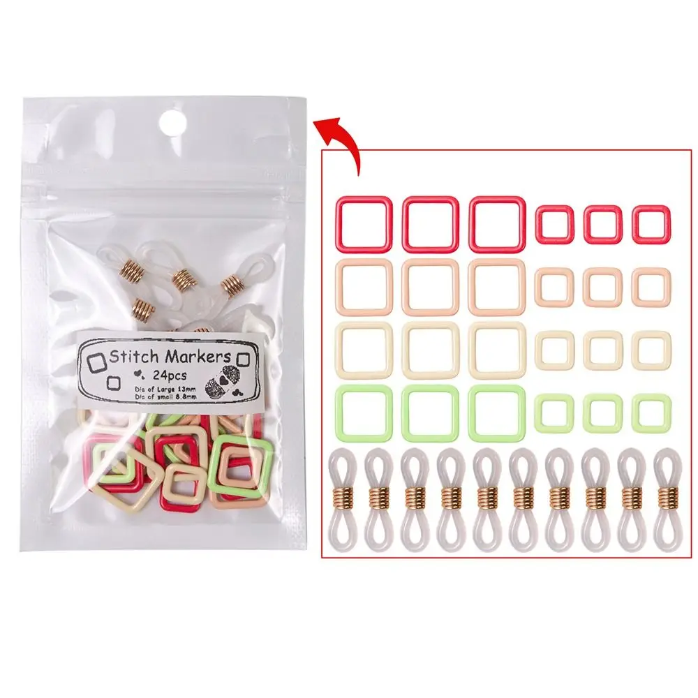 

Sewing Supplies Metal Knitting Stitch Markers Accessories DIY Craft Marker Tools Stitch Lock Mushroom Shape Locking Ring