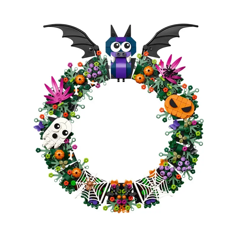 nouvel-ensemble-de-617-pieces-40825-guirlande-d'halloween-blocs-de-construction-idee-diy-decoration-de-meubles-jouet-a-assembler-Education-des-enfants-cadeau-de-noel