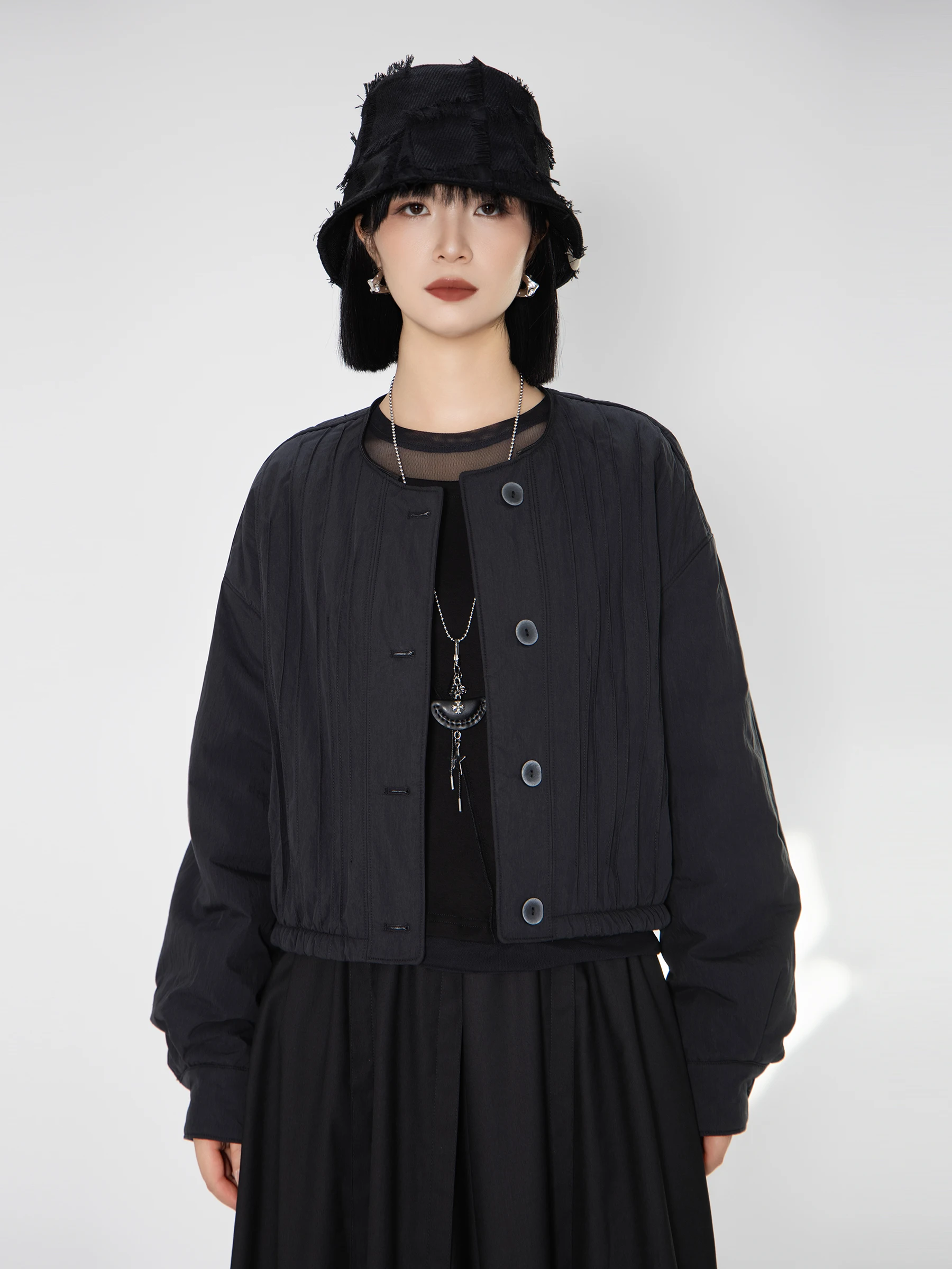 

Женское шерстяное пальто из альпаки с длинными рукавами, складной дизайн, для ночных поездок, простой крой, свободный силуэт, для повседневной носки