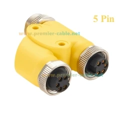 3-Wege-Mini-Schnellverbinder 7/8" 5-polig Stecker auf Buchse Y-Verteiler IP67 Mini-Feldverbindungsstecker Stromverteilungsadapter – Detail 4