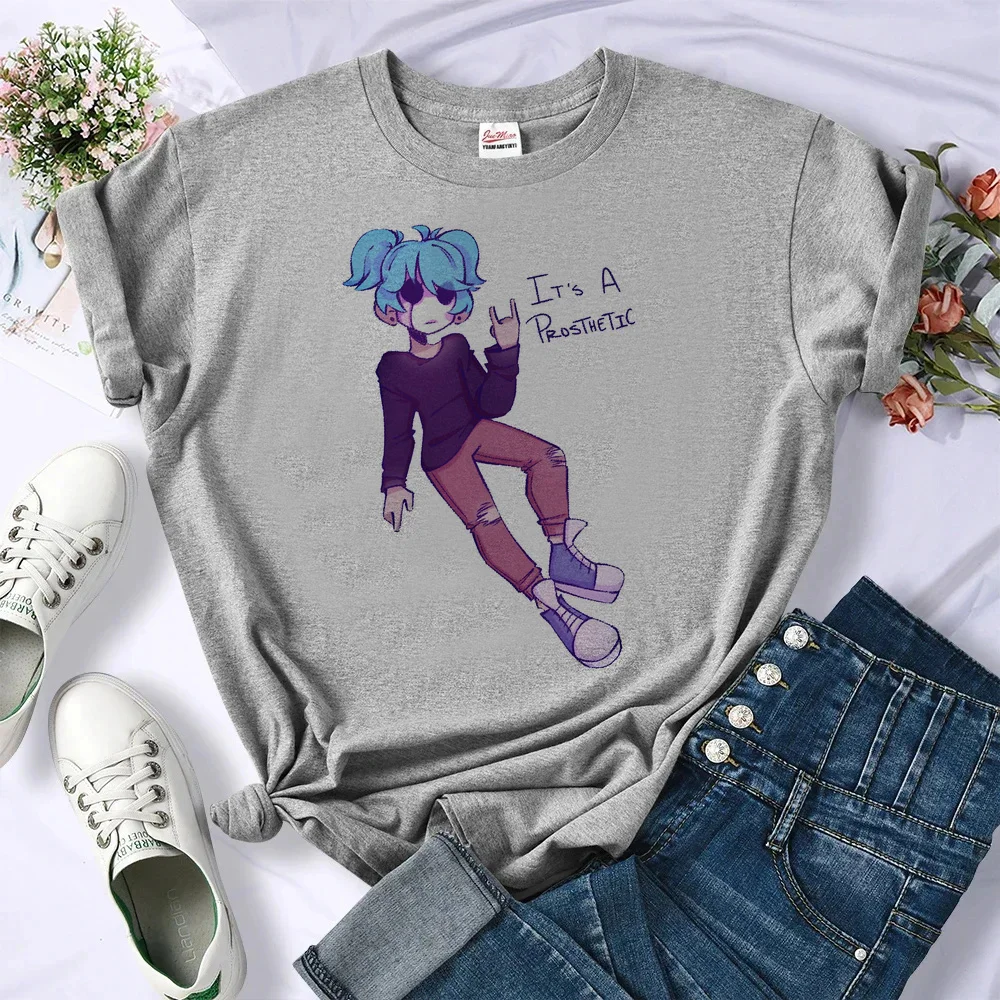 Sally Face tshirt femme baddie gothic scene  party shirt cutecore cute Psychedelic party grunge