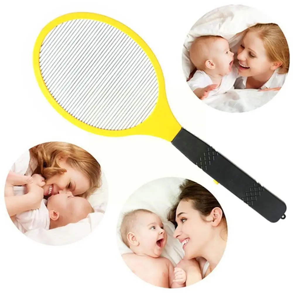 Electric Fly Insect Bug Zapper Bat Portable Insects Mosquito Killer Swatter Racket Household Battery Electric Mosquito Swatter