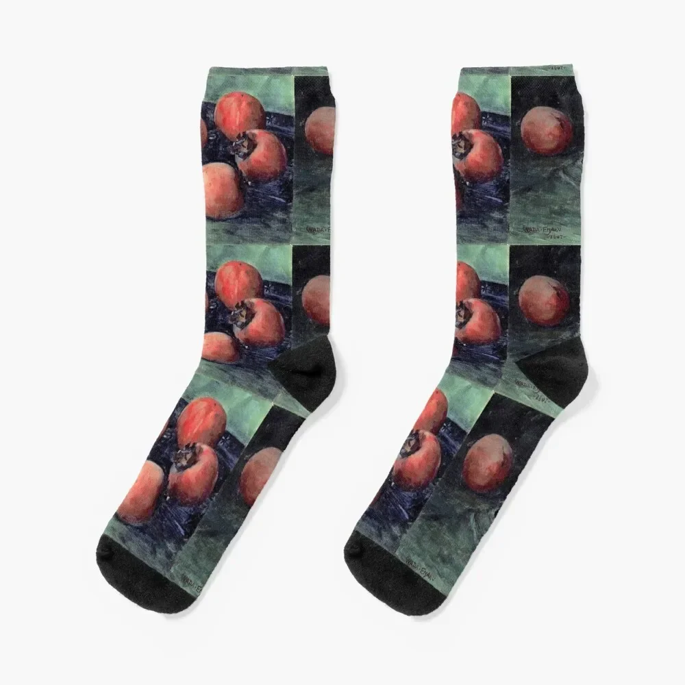 

Persimmons - Wada Eisaku Socks funny gifts compression Crossfit Socks For Women Men's