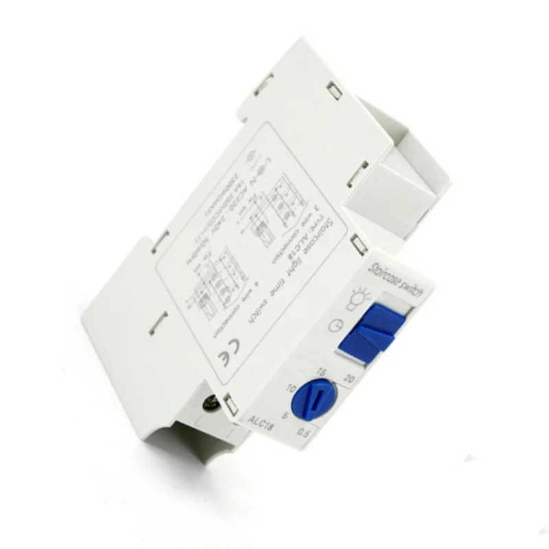 

Din rail Staircase Lighting Timer Switch timer relay 220VAC 16A used for corridor lighting ALC18 Drop Shipping