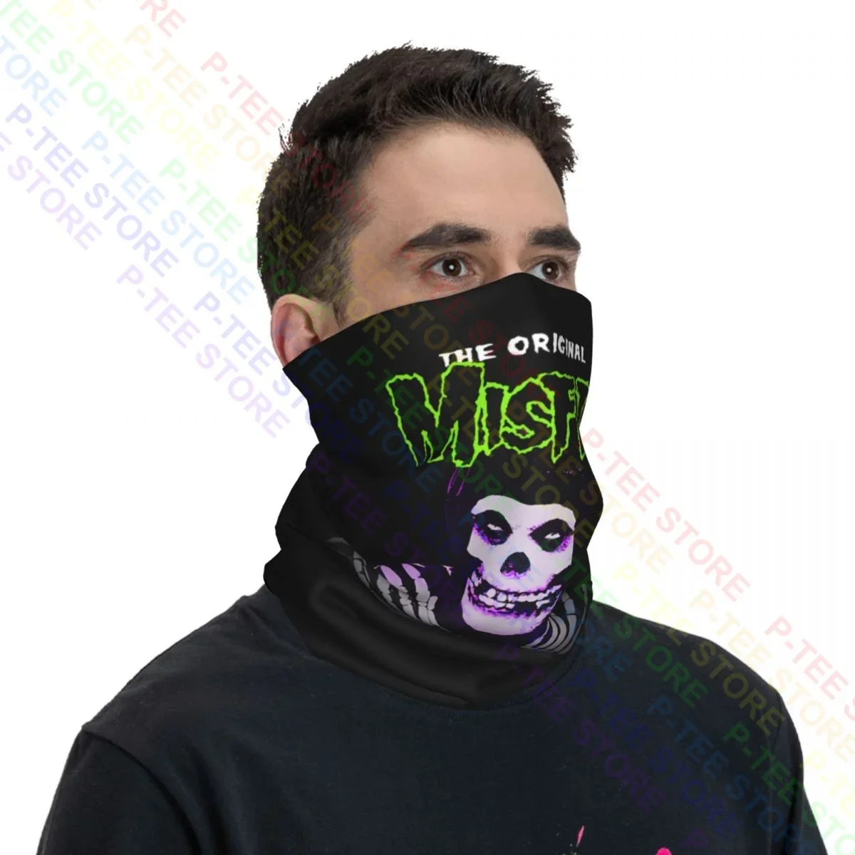 The Original Misfits 2019 Feat Glen Danzig Las Vegas Denver Oakland Neck Gaiter Bandana Scarf Face Mask Sports