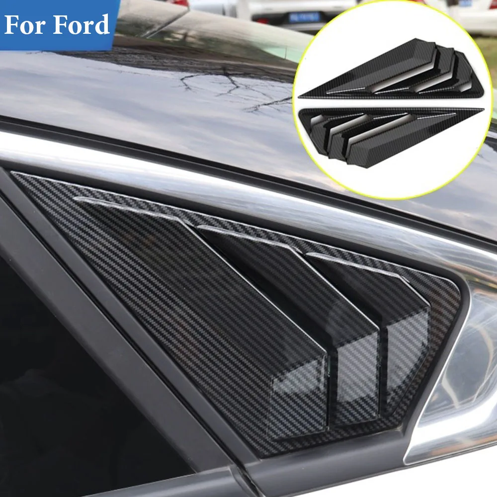 

Rear Window Louvers Car Rear Window Blinds Side Tuyere Louvers Vent For Ford Mondeo 2022 2023 Carbon Fiber Style