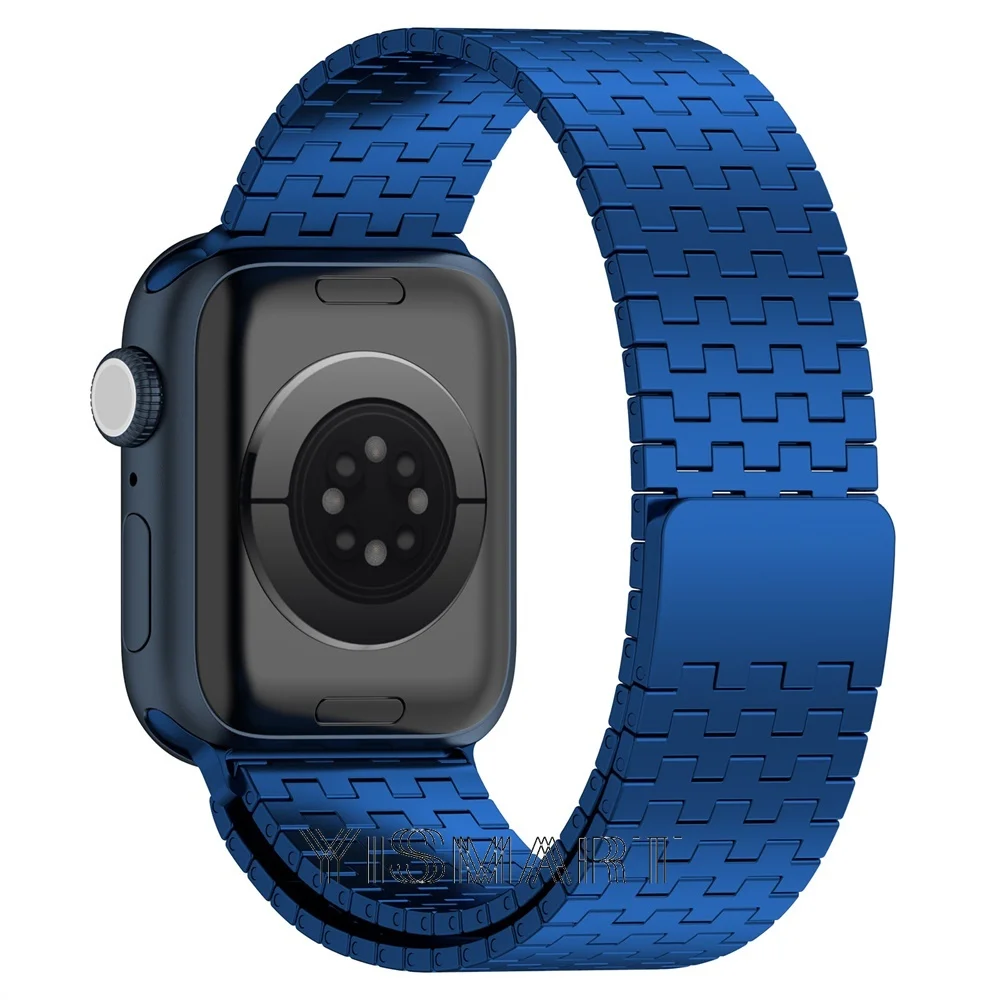 Apple Watch用ステンレススチールストラップ,Apple Watch用ストラップ7 8 45mm 41mm,iwatch ultra 49mm SE 6 5 44mm 40mm 38mm 42mm