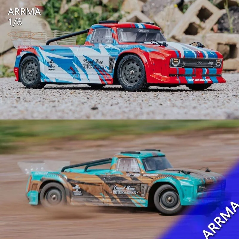 

ARRMA 1/8 out of Bounds Infraction RC Brushed Electric Remote Control Car Four-Wheel Drive Flatbed Truck Model Toy for Ages 14+