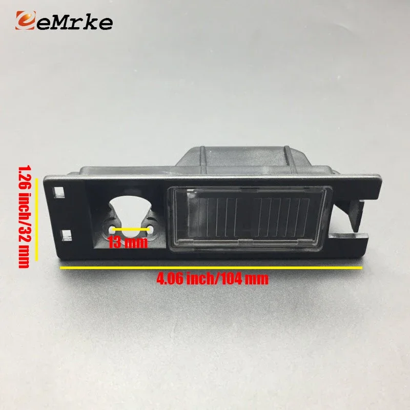 EEMRKE Rear View Camera Bracket Car License Plate Lights Housing Shell for Opel Vauxhall Astra J K Hatchback Only 2009-2021