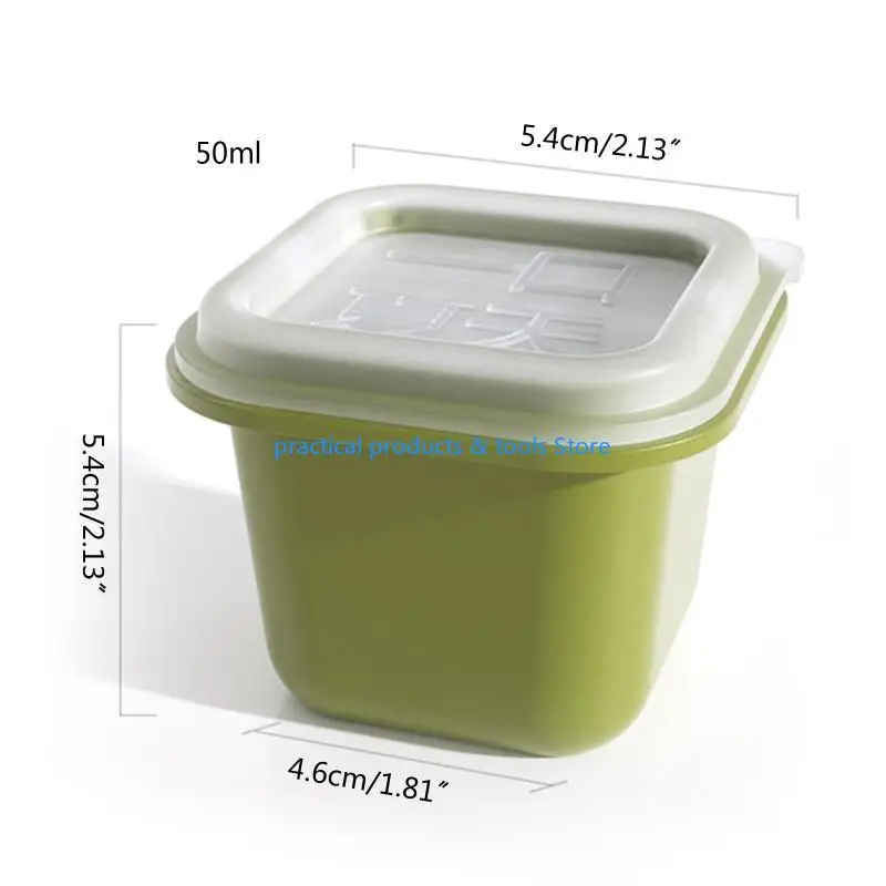 مجموعة 77JB من 6 لقوالب مكعبات الثلج الكبيرة الإبداعية مع راتنجات LID PP Material Material Material Moulds Moulds Ice Boxes Home